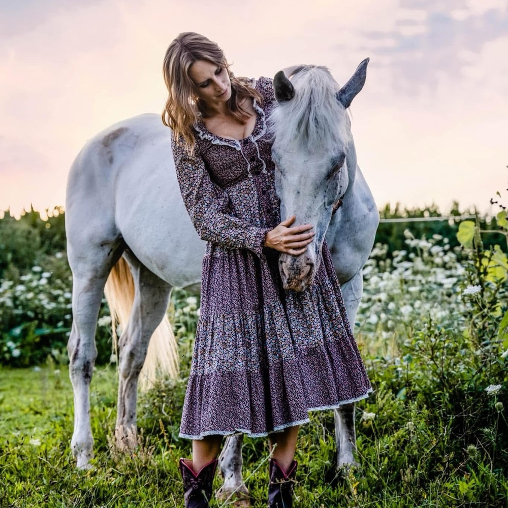 Vintage Floral Dress Gunne Sax